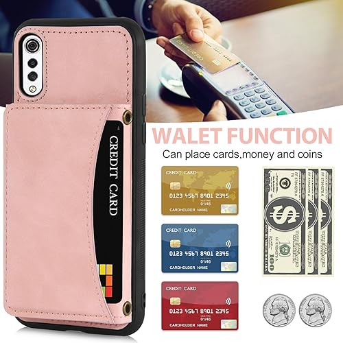 Miniatura 9 de Asuwish Funda para teléfono LG Velvet 5GLGVelvet Verizon G5 UW T-Mobile 2020 con protector de pantalla de vidrio templado y soporte para tarjetas,