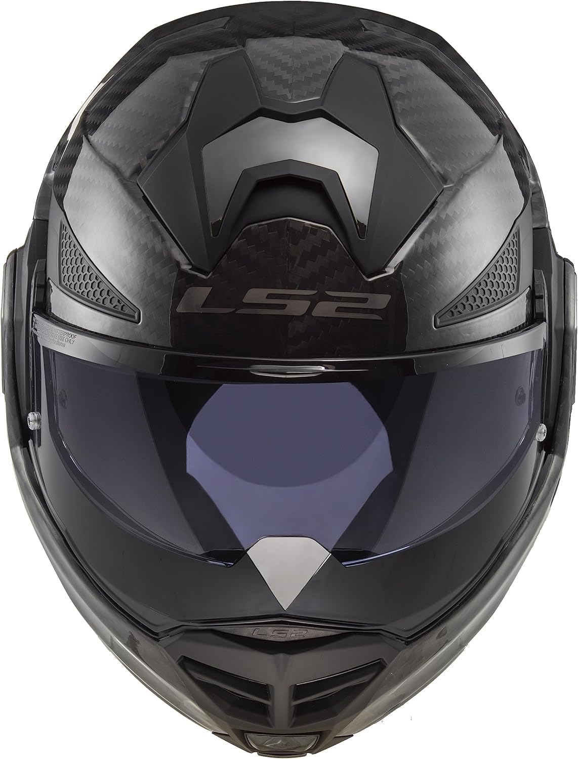 LS2 Helmets Casco Advant X Carbono Brillo Modular con Sun Vision (XL 61/62)