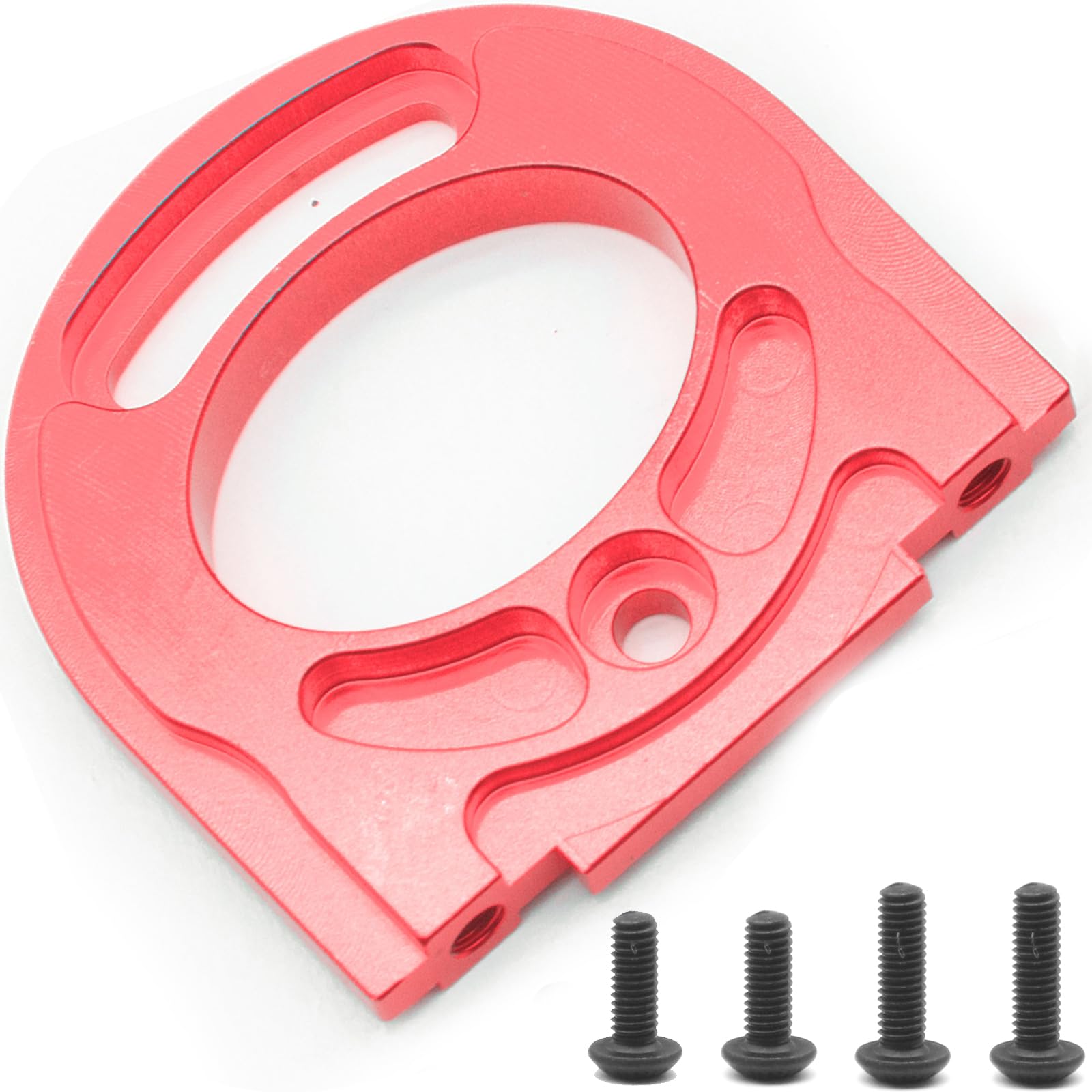 Aluminum Alloy Motor Mount Plate Compatible with Tamiya TT02 1/10 RC On-Road Touring Car - TT02 Motor Bracket High-Performance Upgrade Replacement Red