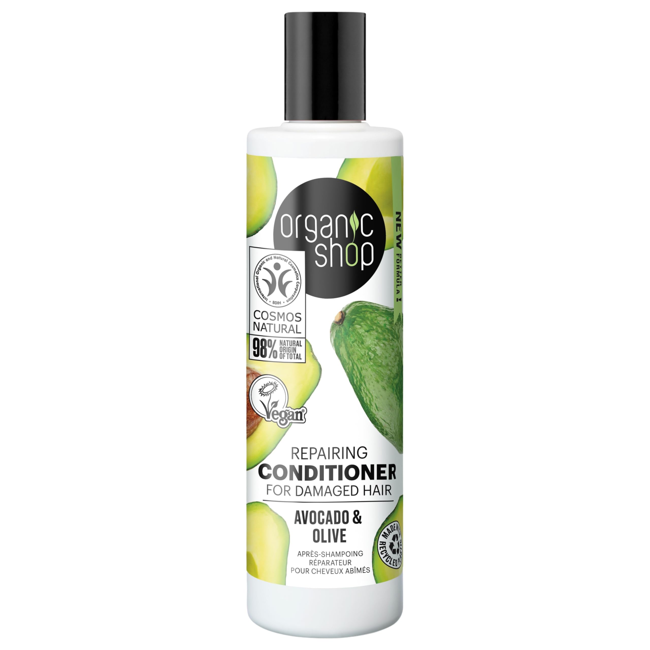 Organic Shop Repairing Conditioner for Damaged Hair Avocado and Olive (280ml)