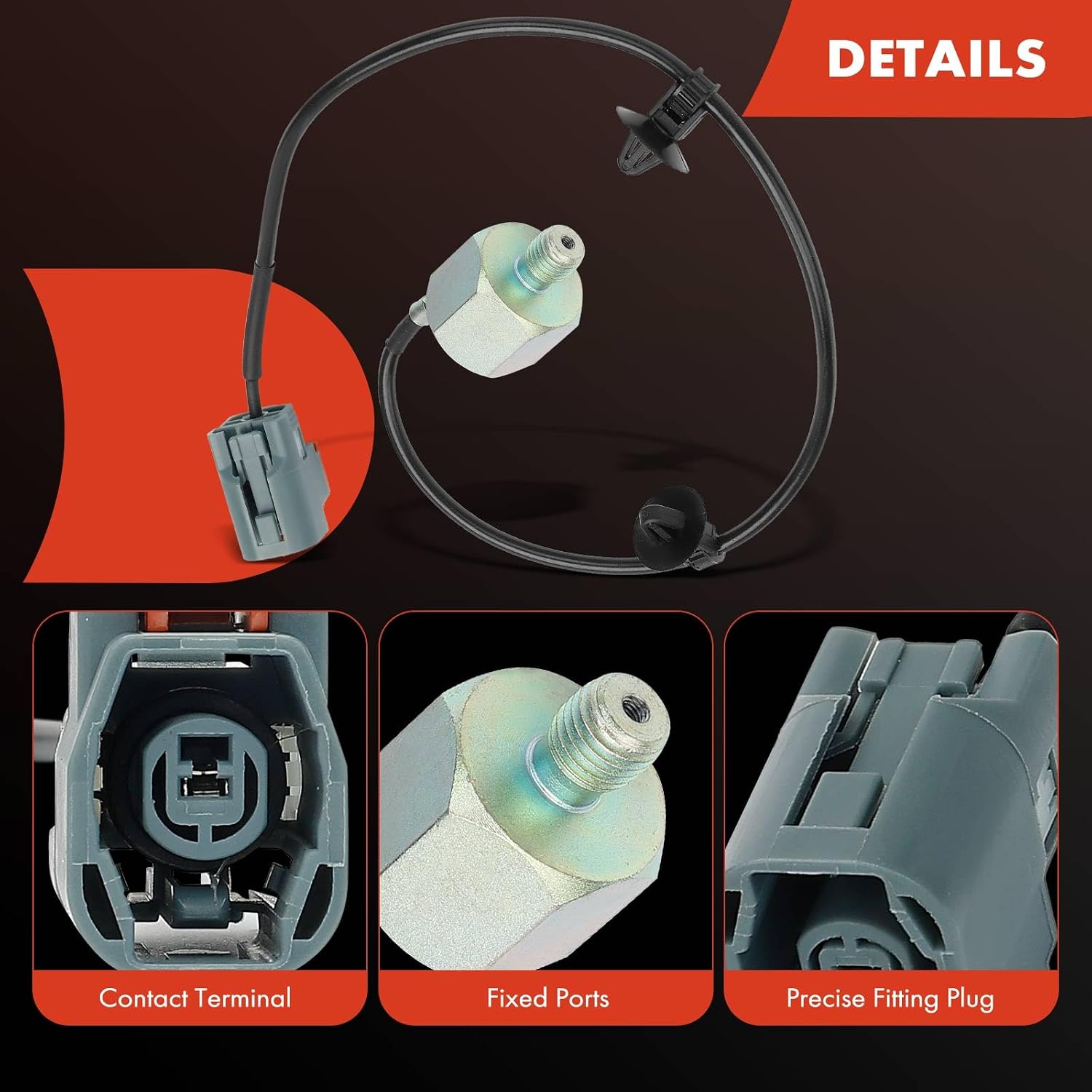 A-Premium Knock Sensor Compatible with Mazda 2 2011 2012 2013 2014, L4 1.5L, FWD, Replace# ZJ0118921