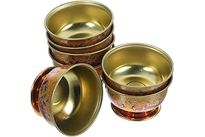 Kichvoe Tibetan Offering Bowl Set: Enhance Your Spiritual Practice with Grace and Elegance