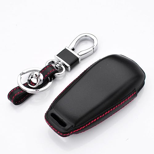 Miniatura 5 de Funda para llavero de cuero genuino para Mercedes-Benz 2019-2022 A Clase C Clase G Clase 2017-2022 Clase E 2018-2021 Clase S Clase S Llavero Llavero