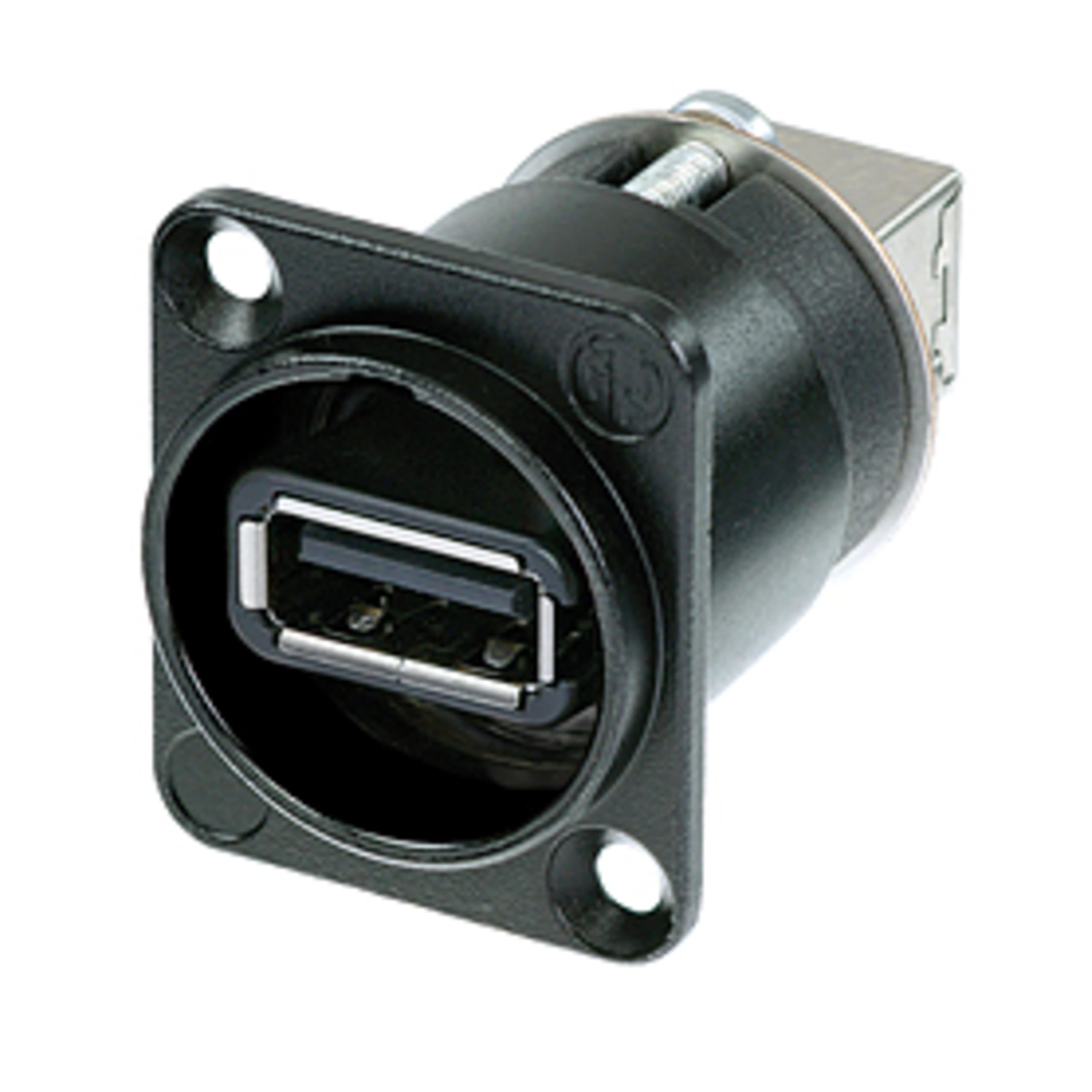 Neutrik NAUSB-W-B Reversible USB Genderchanger (Type A and B) D-Housing Chassis Connector