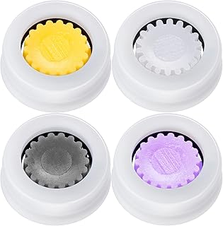 4pcs Shower Head Flow Restrictor, 1.5/1.8/2.5/3.0 GPM Shower Head Water Saver, Plastic, 0.56 0.54 0.21 in, Universal Size, 14mm Connector