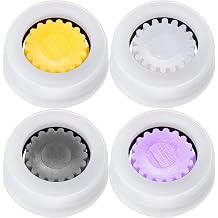 4pcs Shower Head Flow Restrictor, 1.5/1.8/2.5/3.0 GPM | Shower Head Water Saver, Plastic, 0.56 0.54 0.21 in, Universal Size, 14mm Connector