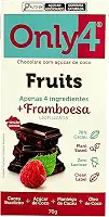 Chocolate 70% Cacau com Framboesa Sem Lactose Vegano Only4 70G