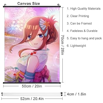 五等分の花嫁　壁掛けポスター 5点セット Amazon.co.jp: 五等分の花嫁 中野三玖 ポスター 掛け画 組立式