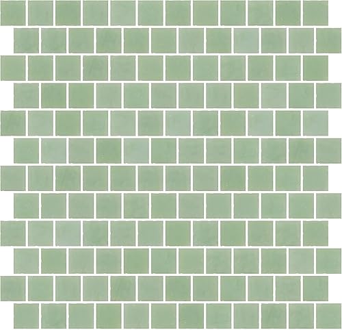 Miniatura 1 de Susan jablon mosaicos1inch opaco Vidrio Verde jadeite azulejo Reset en la Disposición compensar