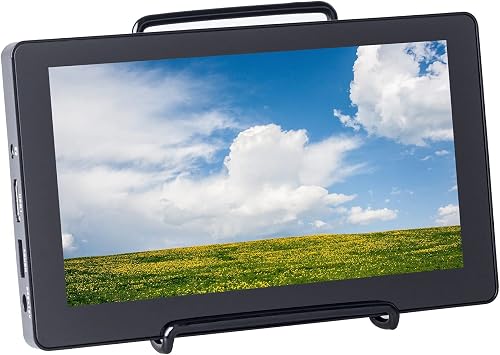 SUNFOUNDER - Raspberry Pi Touch Screen, 7 Inch Capacitive LCD Display HDMI Monitor with USB C for Raspberry Pi 4B 3B+ with Stand