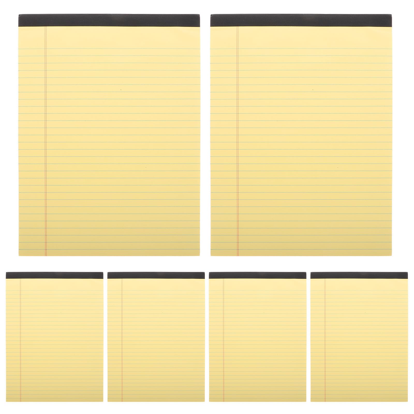 Blocchi per Note A4 in Pasta di Legno 6 Pezzi con Layout a Sezioni e Pagine a Righe per Studenti e Uso in Registrazioni di Lavoro