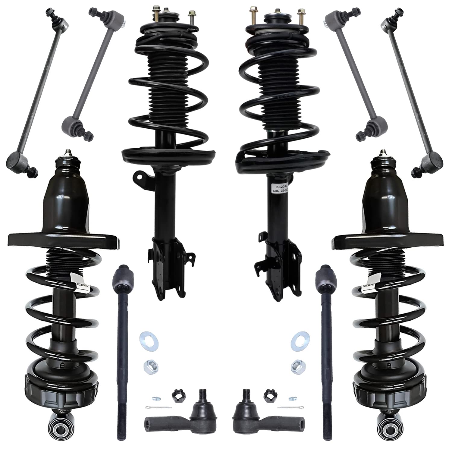 Detroit Axle - 12pc Struts Kit for 2006-2014 Honda Ridgeline