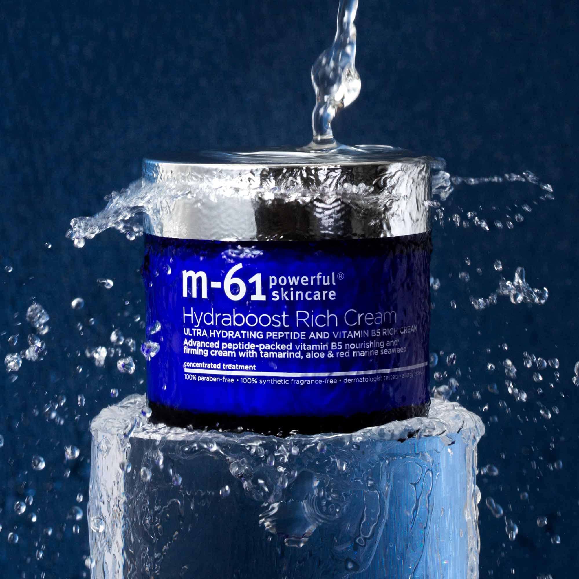 m-61 Hydraboost Rich Cream | Luxurious, Ultra Hydrating Face Cream With Peptides, Vitamin B5, Tamarind, Aloe, Red Marine Seaweed. 48-Hour Hydration. For Mature or Dry Skin - 1.7 Fl Oz