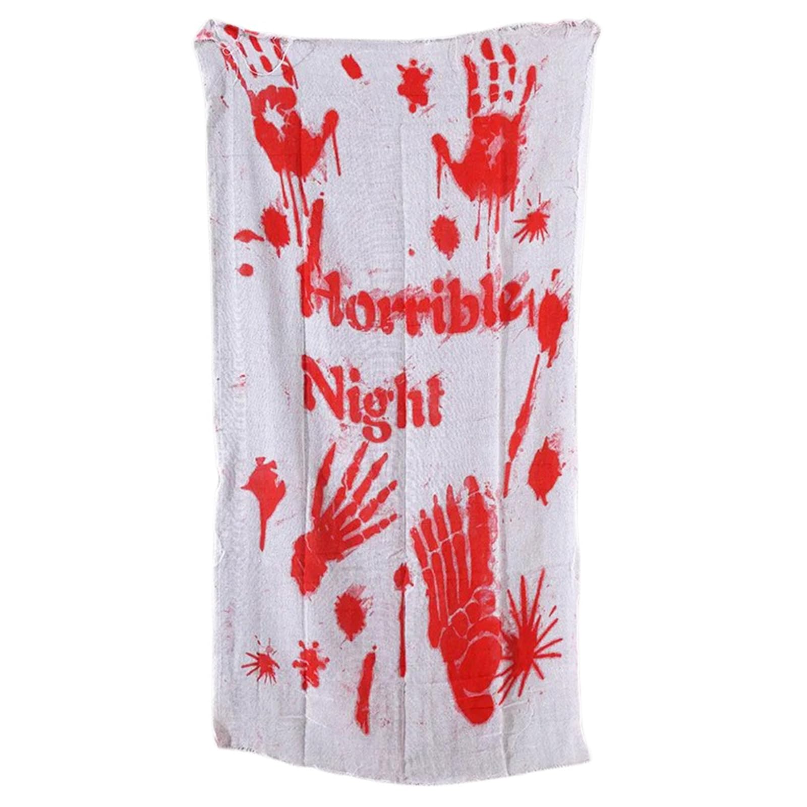 Tsophreniq Setter Table Cloth Bloodied Gauze Halloween Party Essential for Terrifying Look for Indoor & Outdoor
