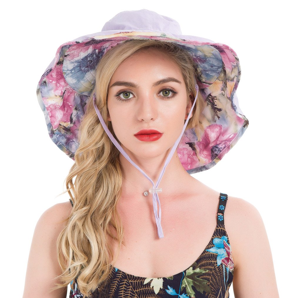Women Clothing Lenikis Womens UPF50 Sun Hat Wide Brimmed UV Protection