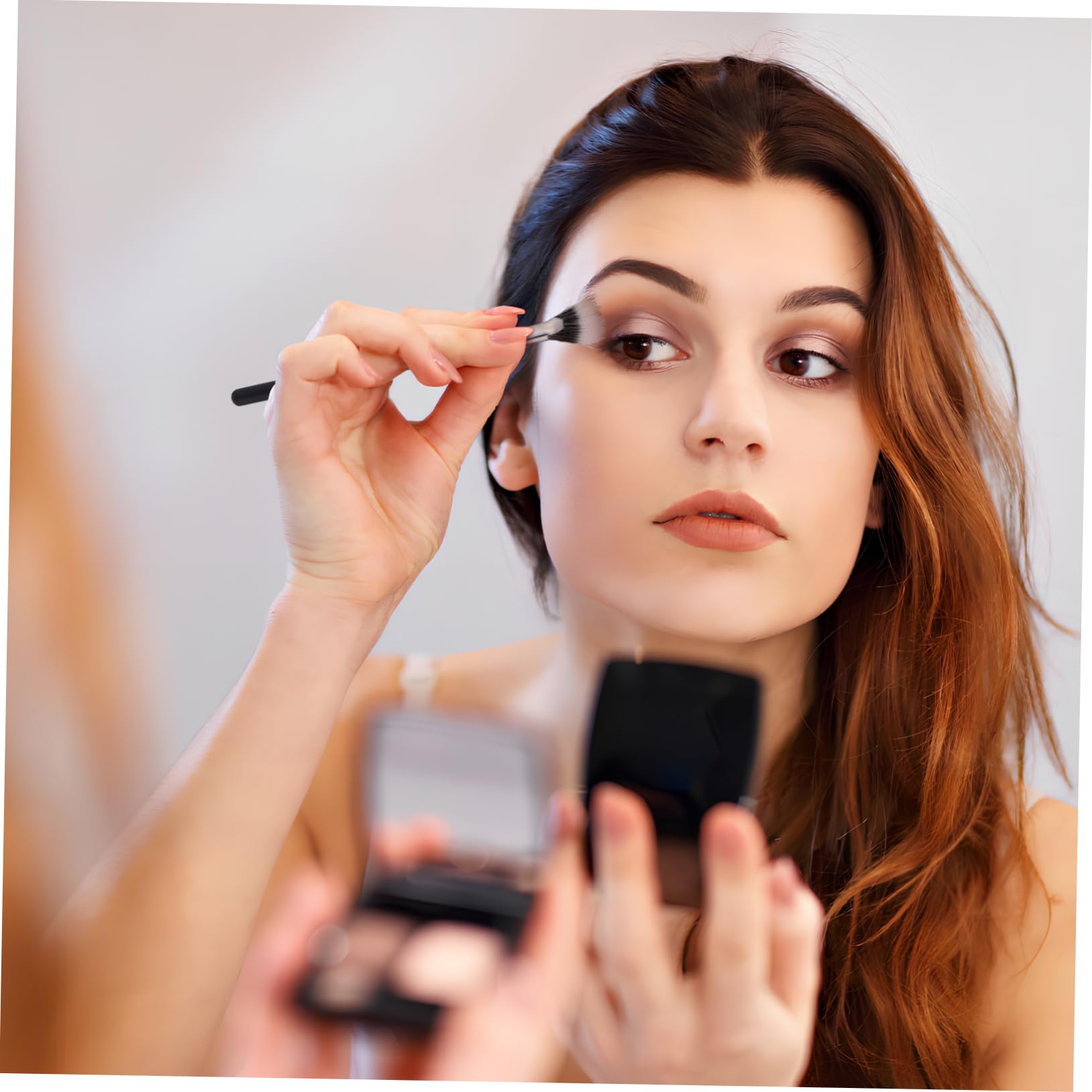 FOMIYES 3pcs Fan Shaped Lash Mascara Brushes for Eyelash Extensions Precision Makeup Brushes Soft Fiber for False Lashes