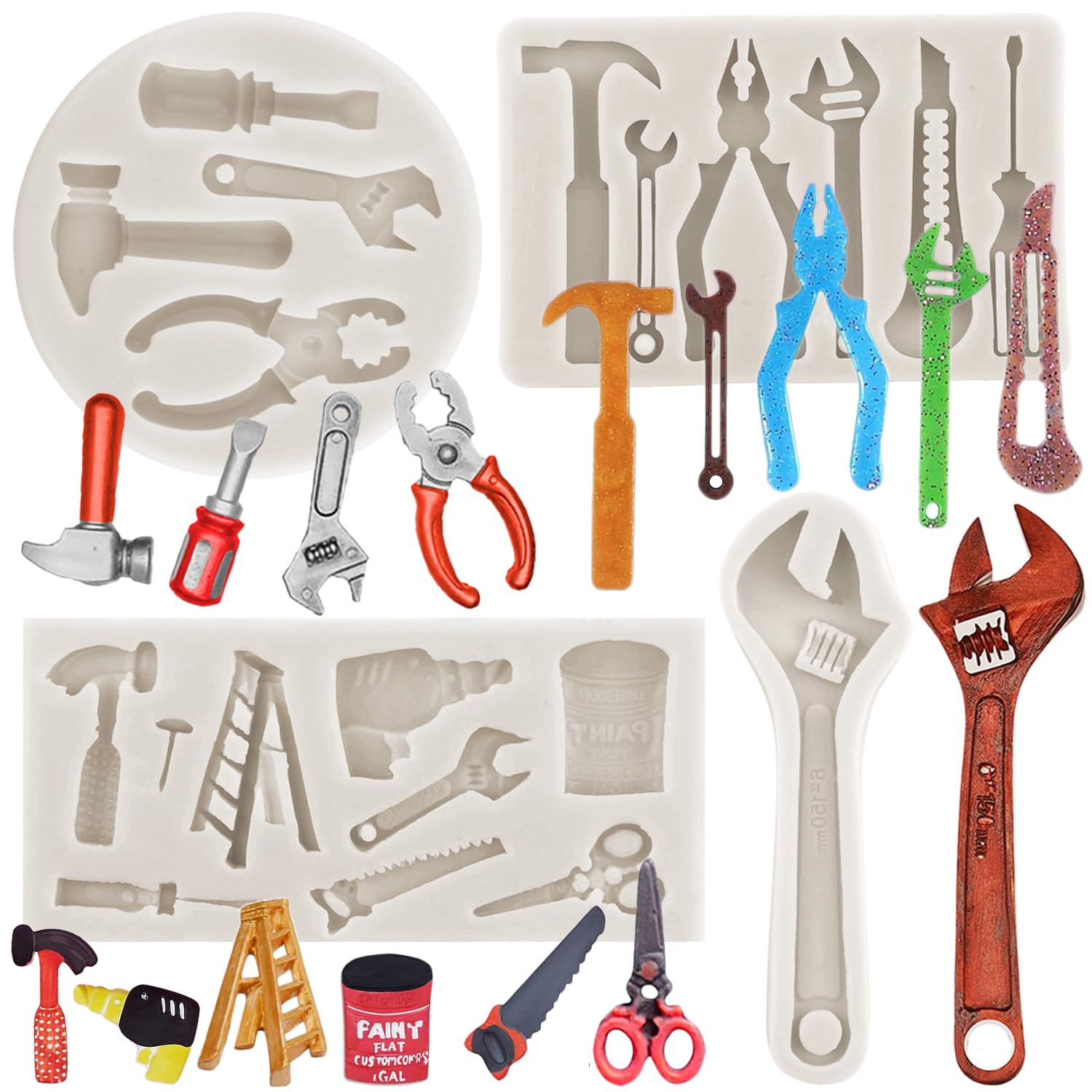 MINFEIDMS Silikonformen Für Schrauben-Dekor - Perfekt Für Fondant, Schokolade & Kuchenverzierung