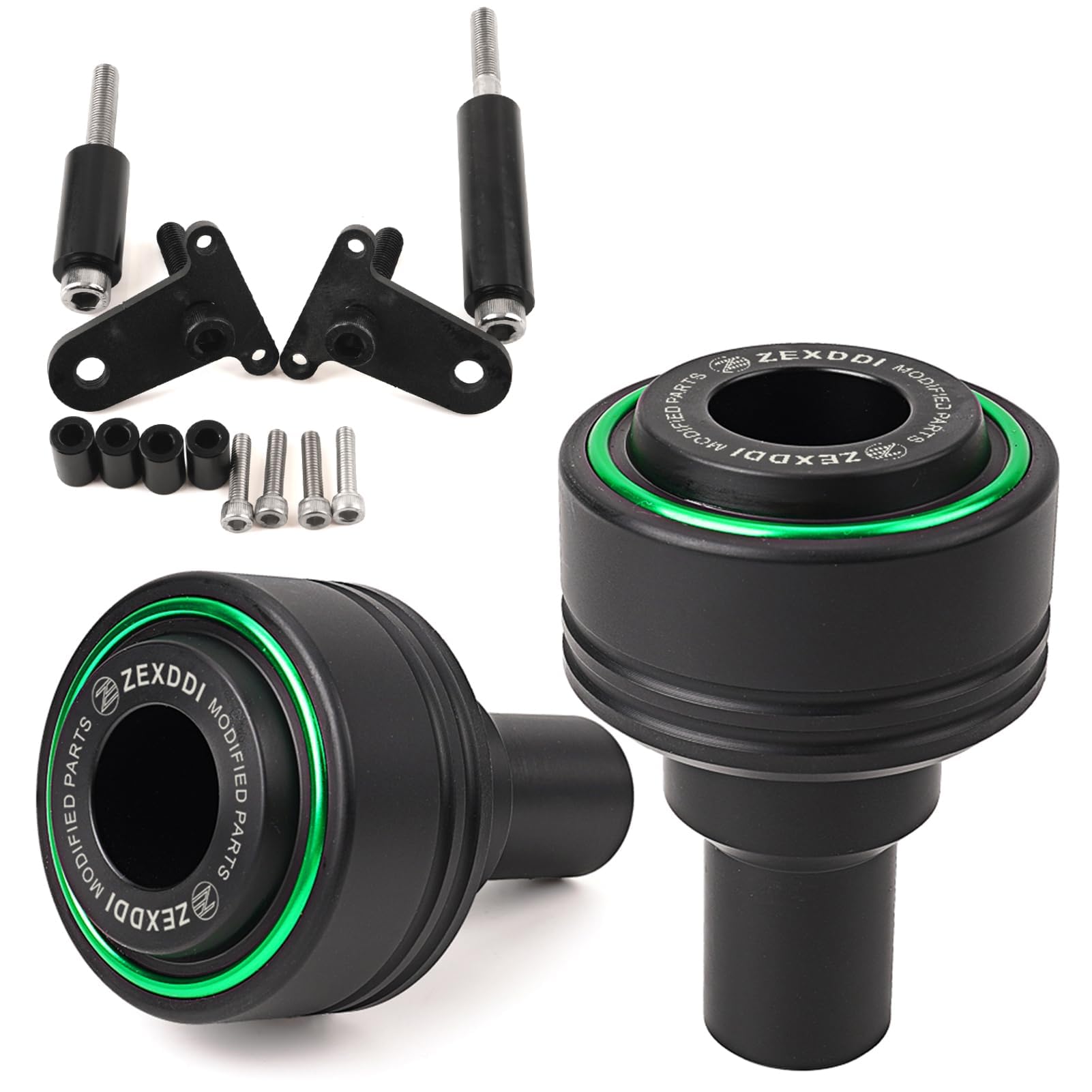 Protezione Telaio Crash Slider In Alluminio Per Ninja 500 E Z500 - Rosso, Anticaduta Per Moto