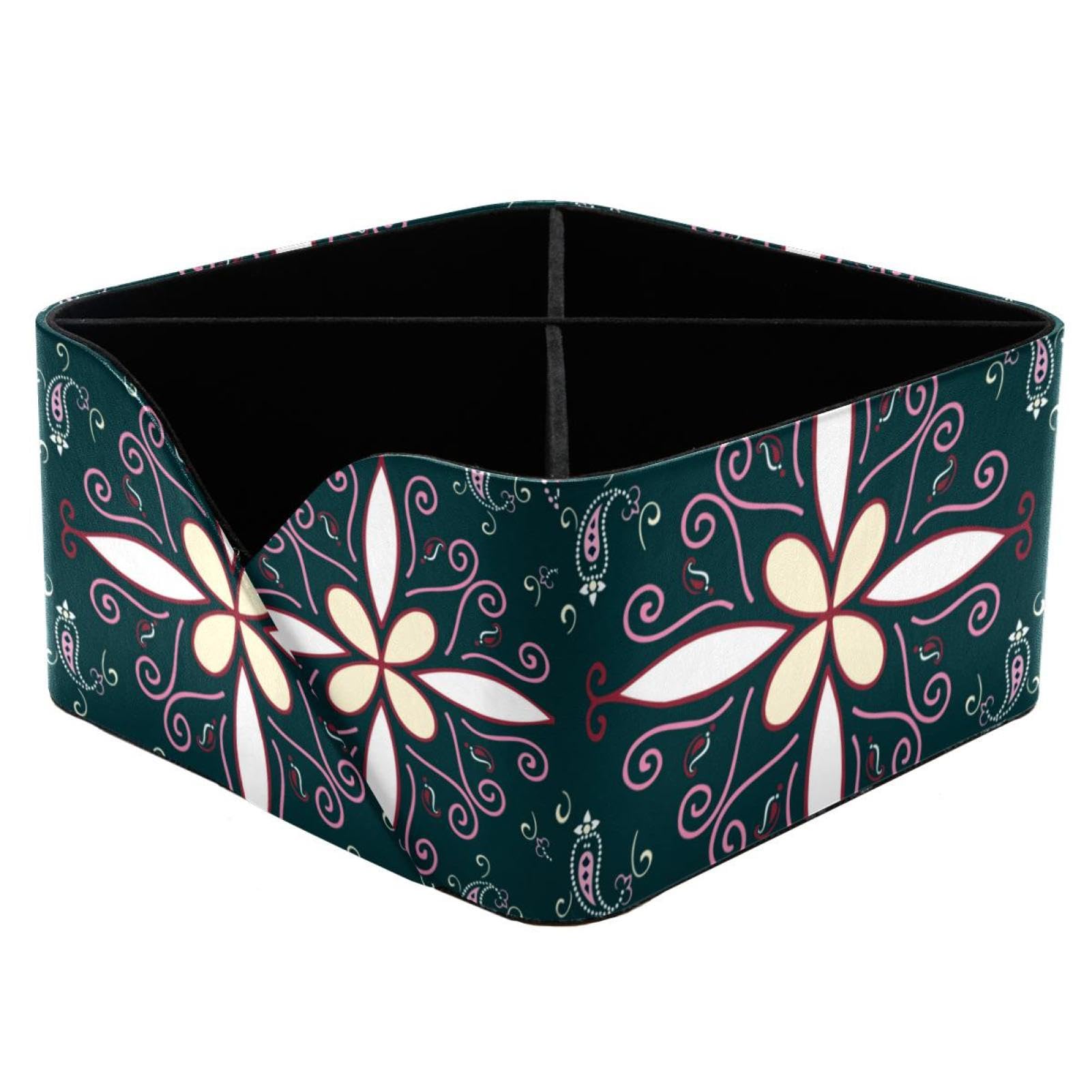 Pot à crayons rectangulaire Bohemia, organiseur de bureau pour papeterie enfants et femmes