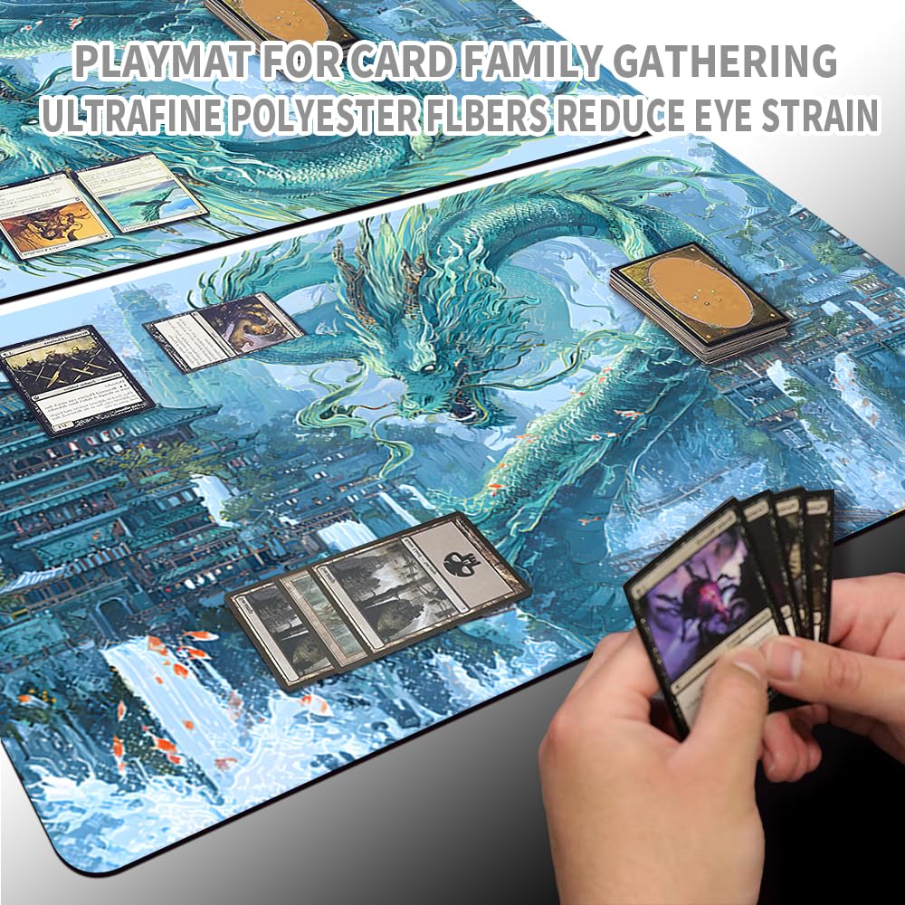 Tapis De Jeu MTG 60x35 Cm – Antidérapant, Bords Cousus, Motif Original, Compatible Cartes Magic Et Autres TCG - 9