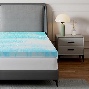 Novilla Mattress Topper Twin Size - 2 Inch Cooling Memory Foam Mattress Topper, Slow-Rebound Pressure Relief, Soft Comfort