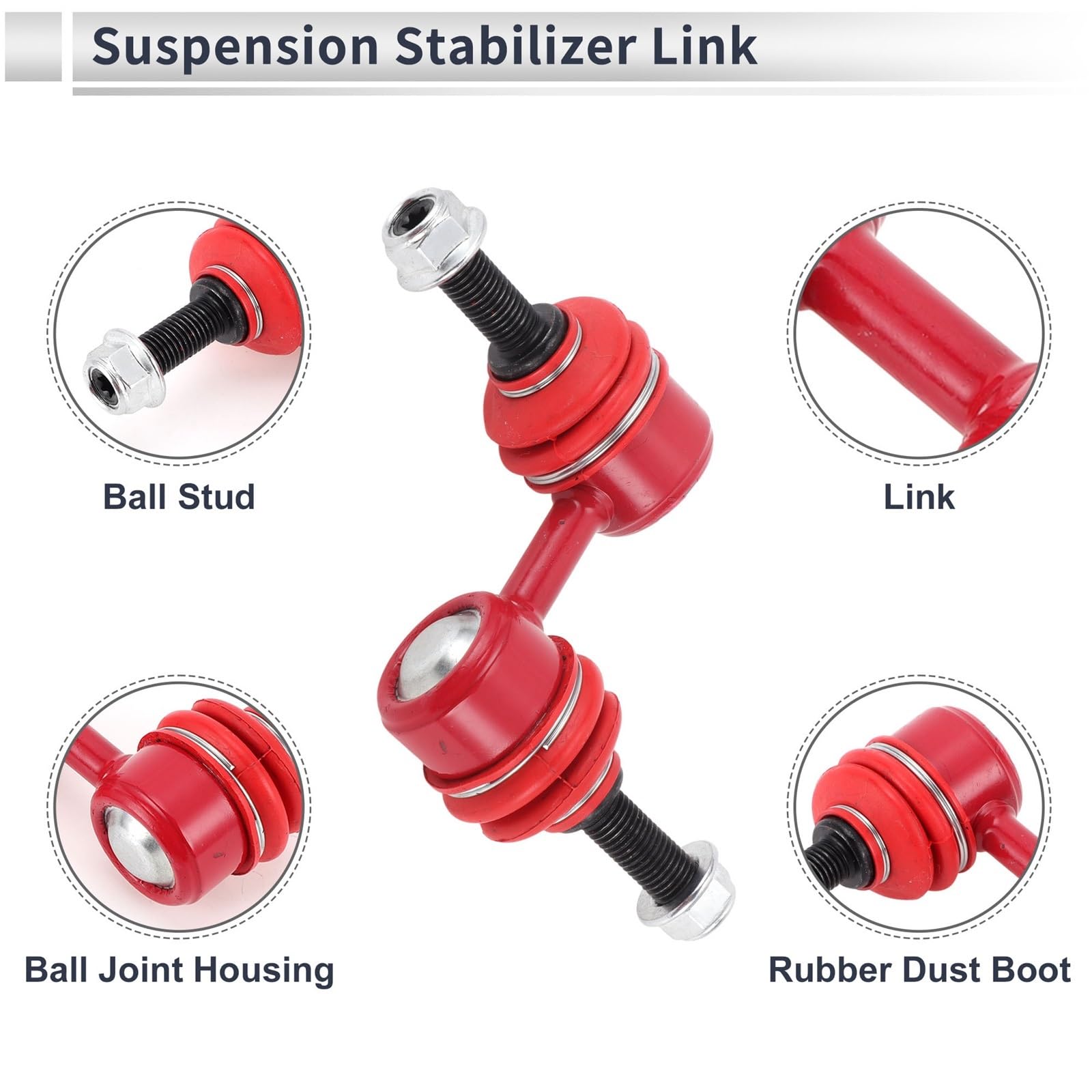 Stabilizator przedni lewy prawy Pasuje do Honda CR-V 97-01 nr K90667 Łączniki przedniego stabilizatora z 2 tulejami