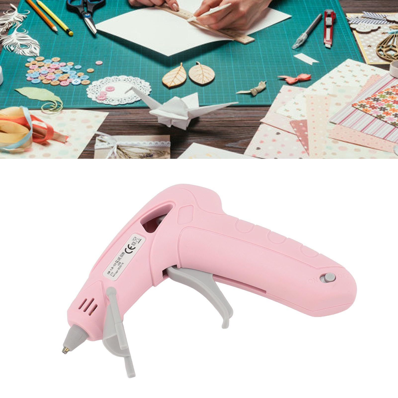 Bezprzewodowy pistolet do kleju na gorąco 10 W, szybki podgrzewacz, miniaturowy zestaw pistoletów do kleju na gorąco z 30 szt. klejów w sztyfcie, pistolet do kleju na gorąco USB do majsterkowania, rze
