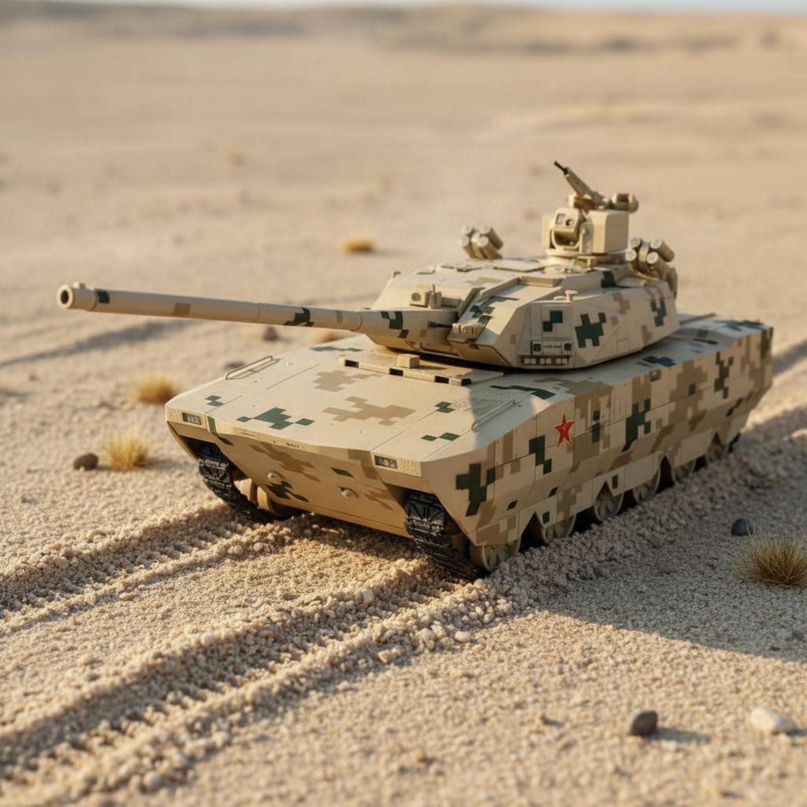 harayaa Maquette de Char Militaire Armored Vehicle-100 Réplique Modèle de Char Véhicule Blindé Miniature de Collection en, Char De Combat Principal Type 1 28100 avec Socle