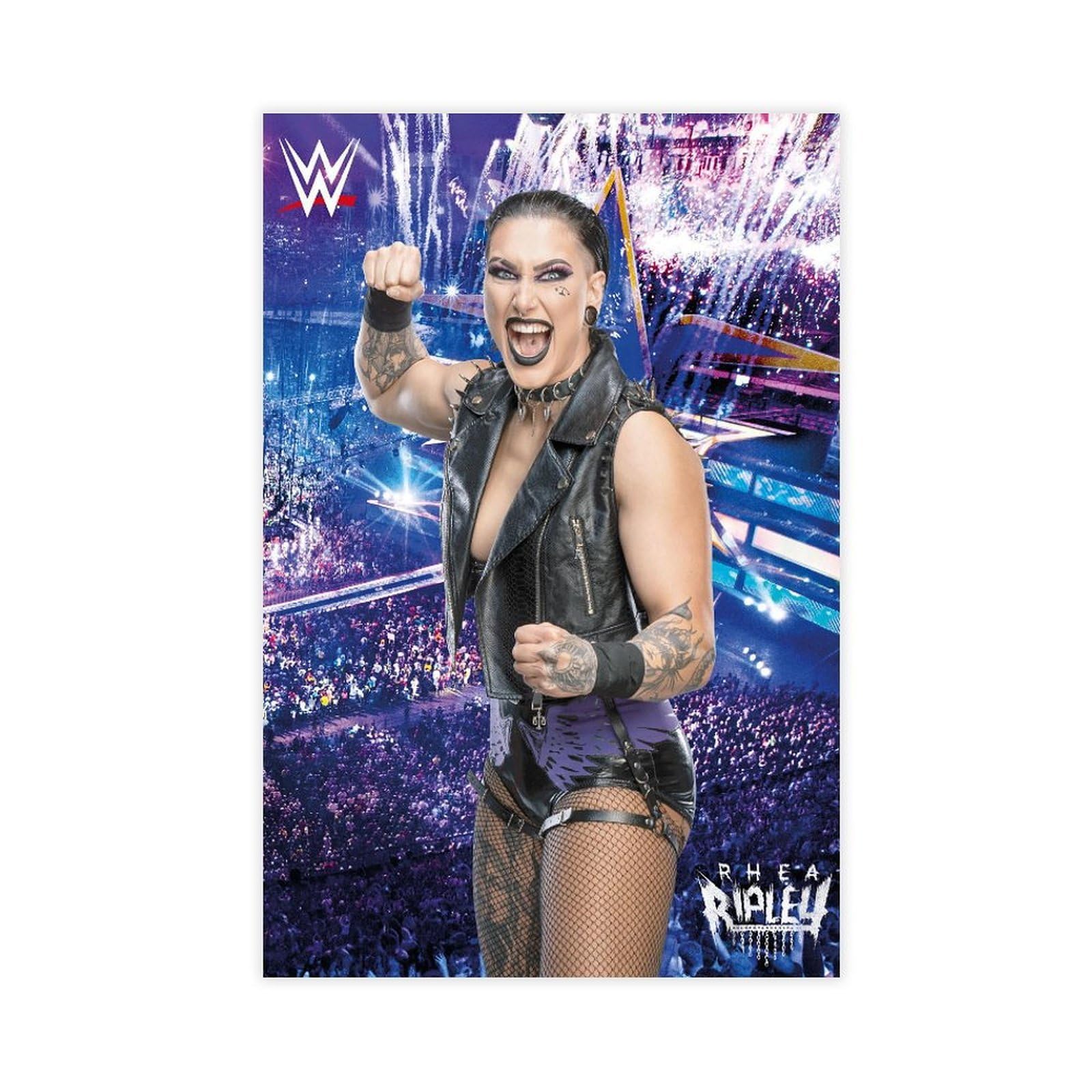 Hgklbg Unframe-Style Wrestler Rhea Ripley Poster Canvas Poster For Home Decor Gift