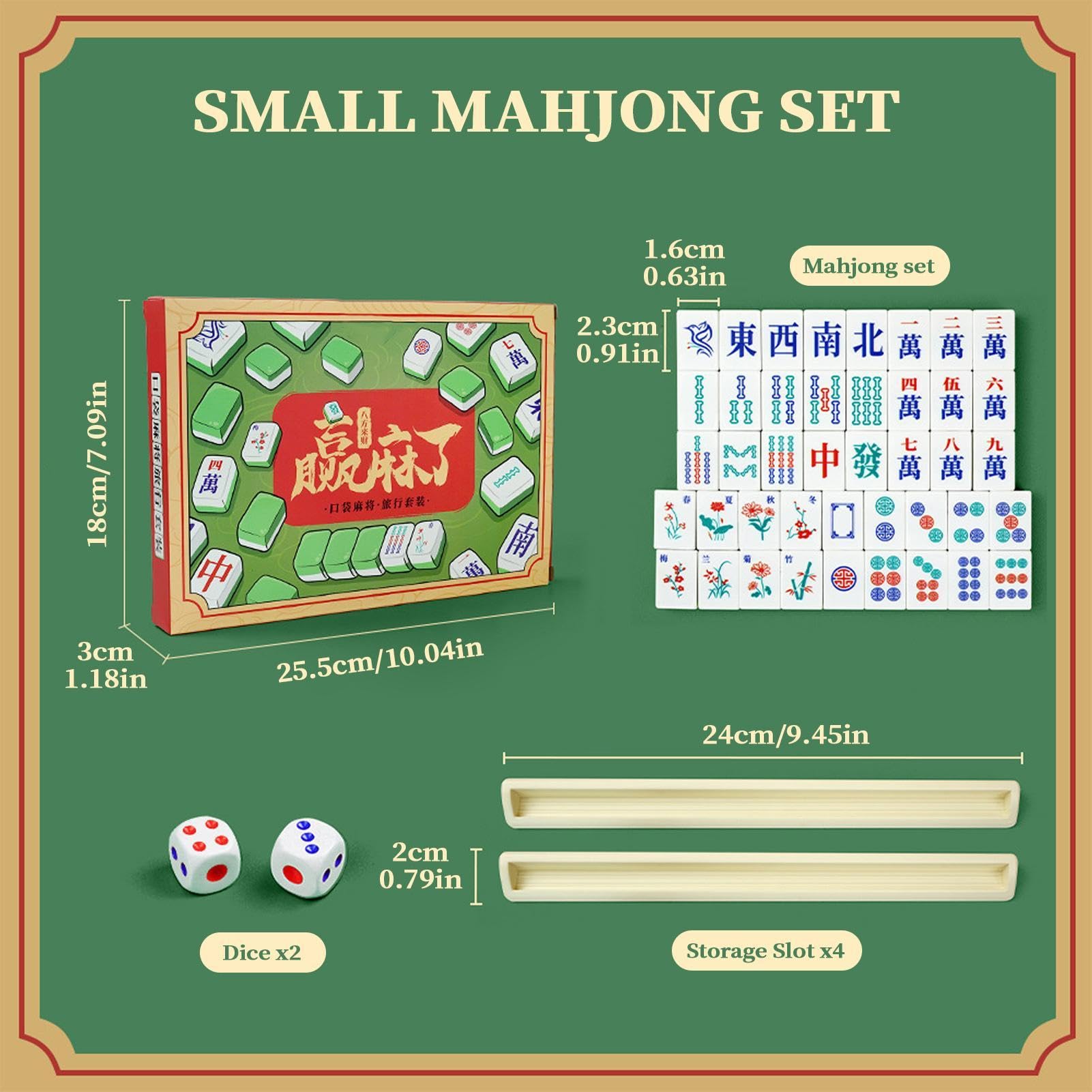 Set Mahjong Mah Jongg Tradizionale | Set Completo Di Mahjong Adatto A Principianti Feste In Famiglia Party All'Aperto Campeggio Piscina Golf Montagna Compleanni