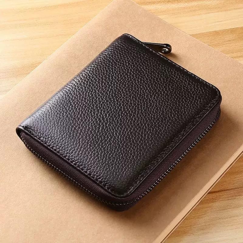 Stylish Credit Card Case, Versatile Wallet with Zipper and 20 Card Slots, Small Wallet for Men and Women - PINK