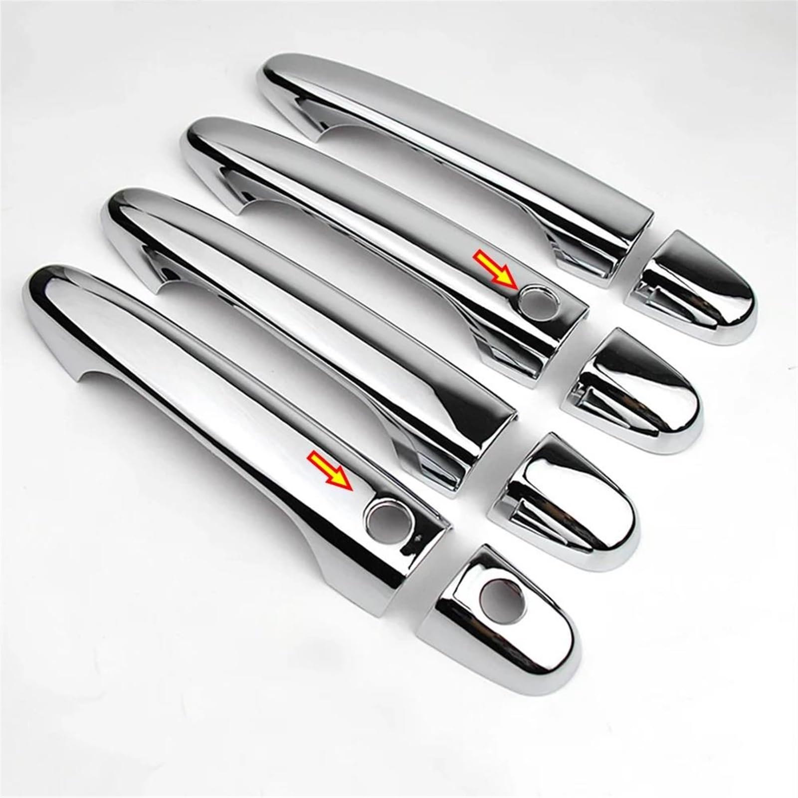 Noheeu D Accessories Chrome/Carbon Car Side Oor Window Handle Cover For Civic 9Th Crv Cr-V 2012 2013 2014 2015 Ecor Sticker(D)