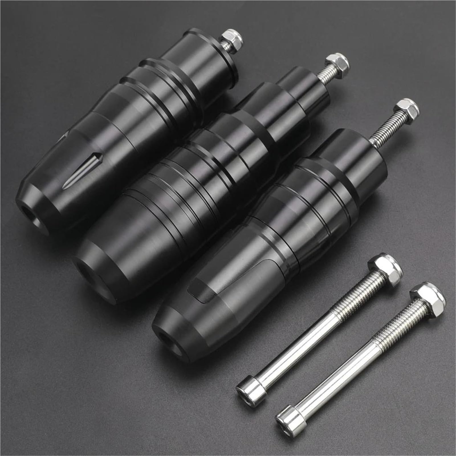 Curseurs De Cadre D'échappement De Moto pour Kawasaki Z500 pour Ninja 500 Z500 pour Ninja 500 SE 2024 2025 Protection Contre Les Chutes Curseur d'échappement Moto Protecteurs(Vert,X-1)