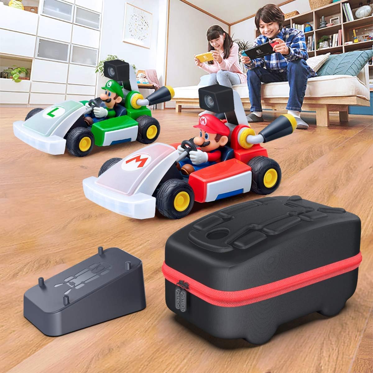 Accessories Kit Bundle Compatible with Nintendo Switch Mario Kart Live, OIVO Kart Case, Kart Mount Holder, Kart Head Cover, AR Lens Cover : Video Games