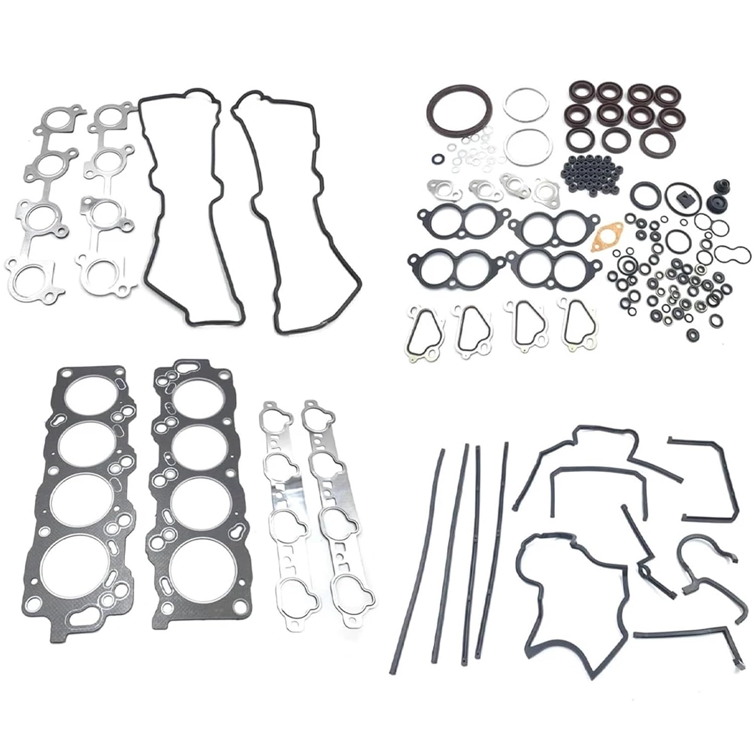 Engine Full Gasket Set 4.0 L Compatible with Toyota Majesta Crown Lexus GS400 LS400 Lincoln 1UZ 1UZFE 1UZ-FE 4.0L LS 3969cc 04111-50041