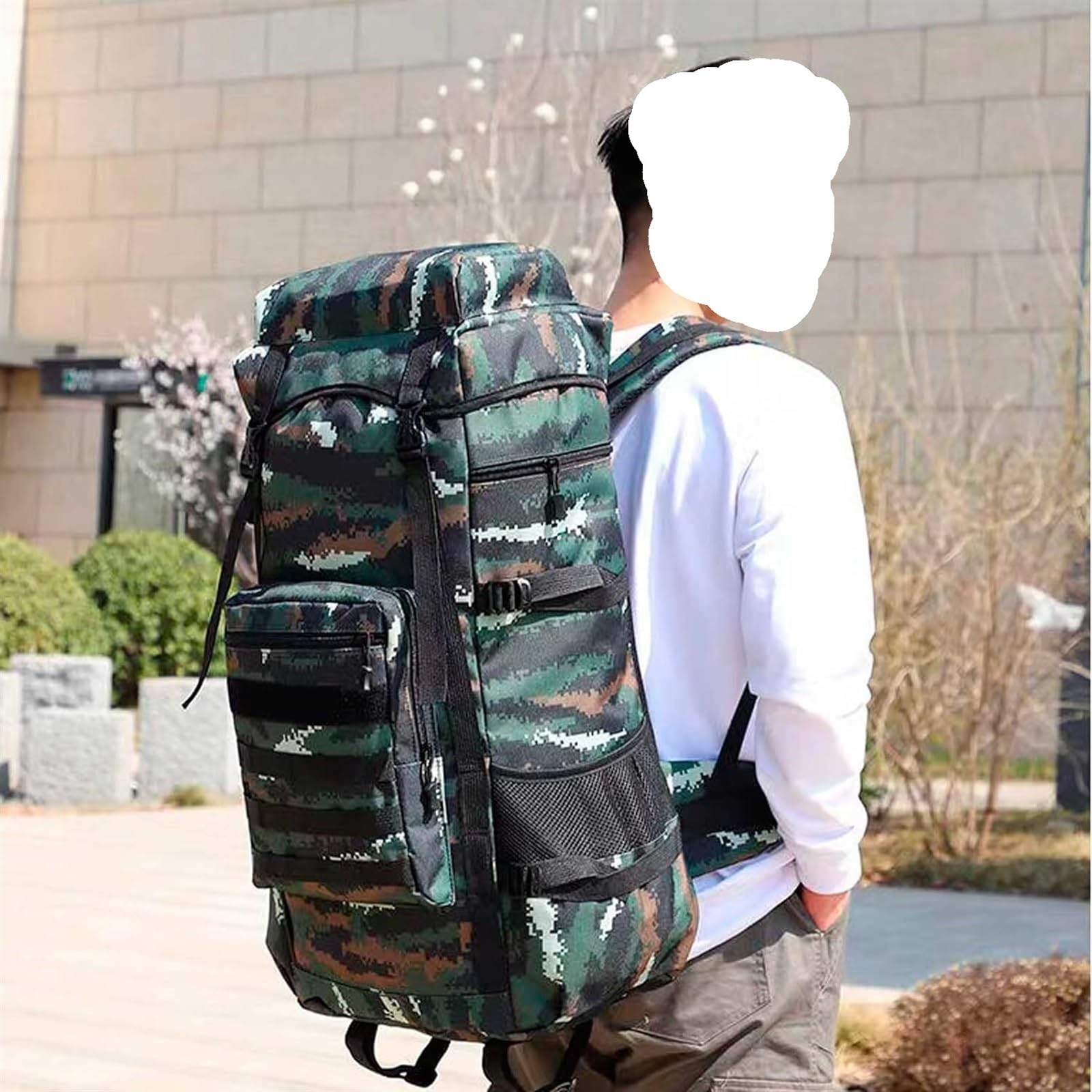 ontañismo Mochila de Senderismo Mochila De Viaje Deportiva Al Aire Libre Para Viajar De Escalada, Material De Tela Oxford Para Acampar Campamento Exterior
