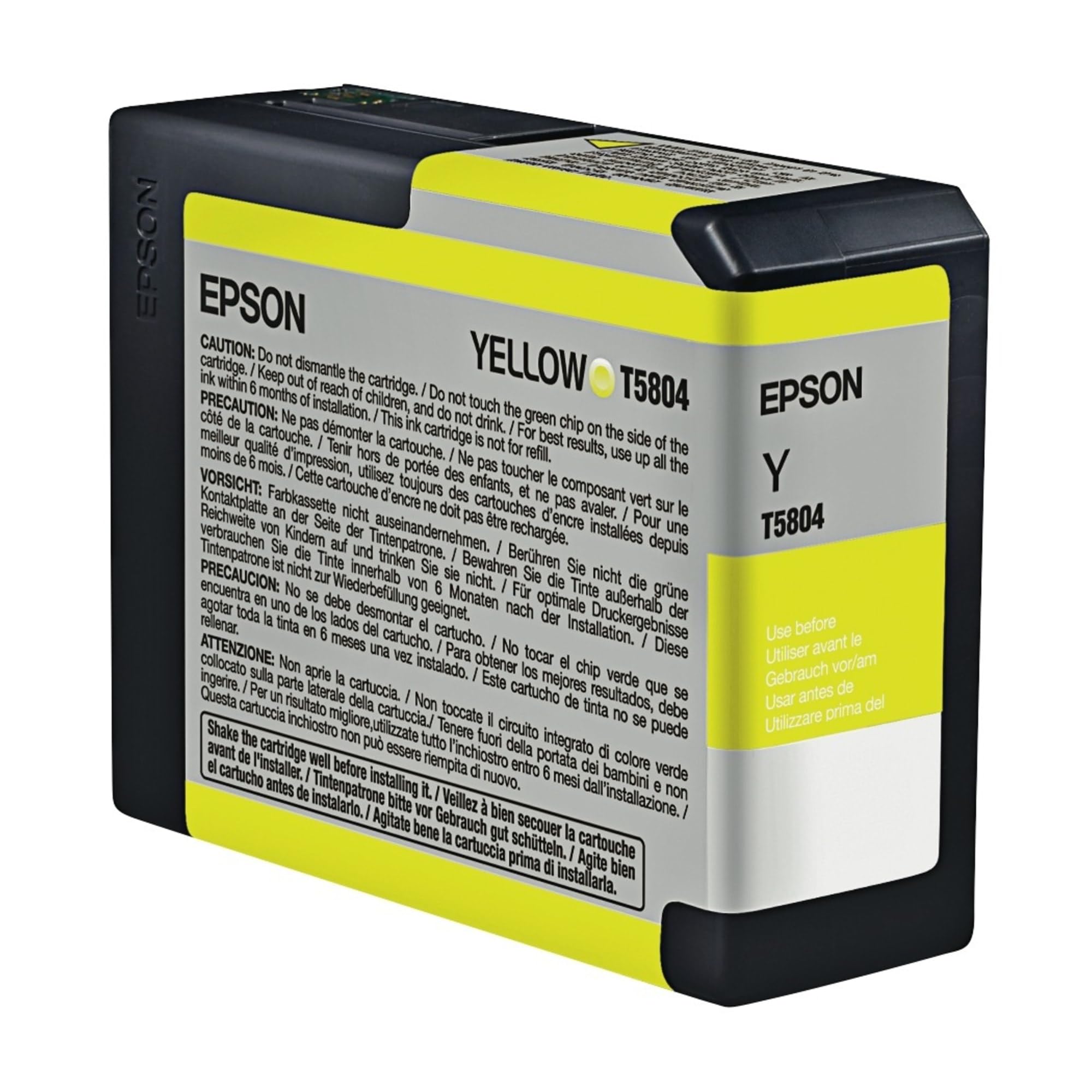Epson Yellow C13t580400/T5804 Ink Cartridge 80Ml For Stylus Pro