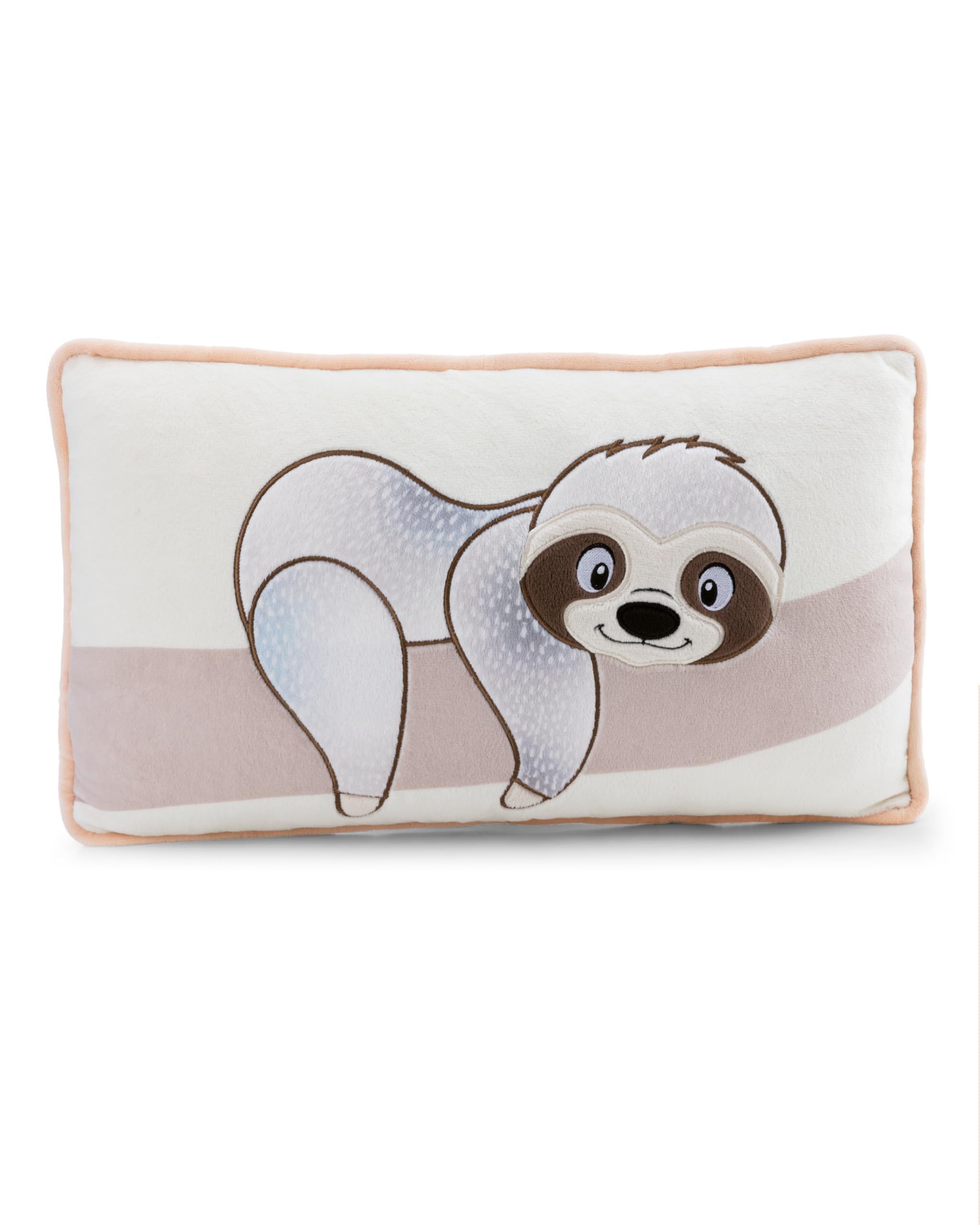 NICI Kuscheltier Kissen Faultier Izzy Icetumbler 43x25cm - beige - Flauschiges Kuschelkissen für Kinder und Erwachsene, Plüschkissen ideal für Zuhause, Kindergarten oder unterwegs - 62446