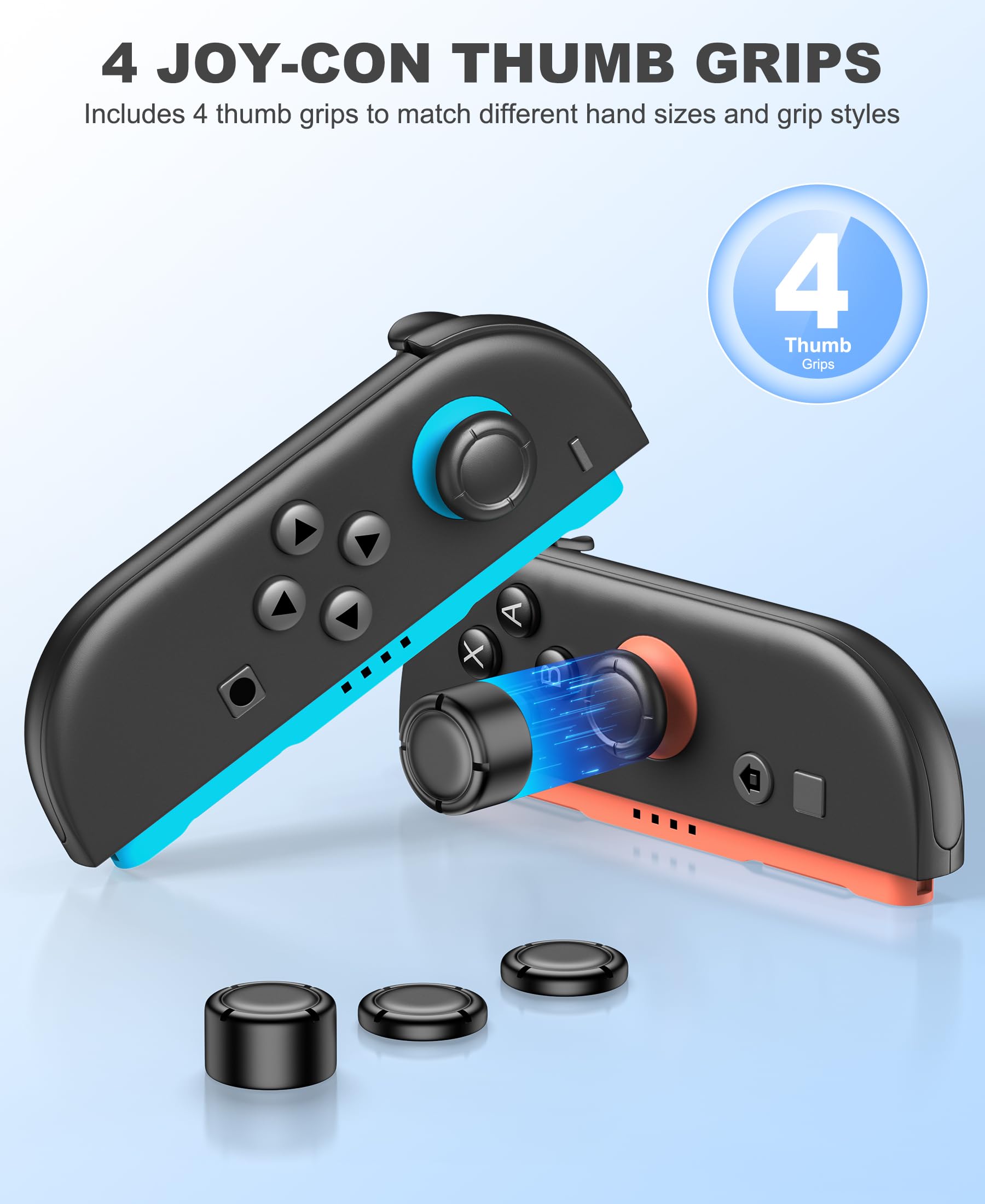 Borsa per il trasporto compatibile con Nintendo Switch OLED/Switch Console, custodia rigida per switch portatile, borsa da viaggio con tasche per accessori e con 10 giochi di archiviazione, nero
