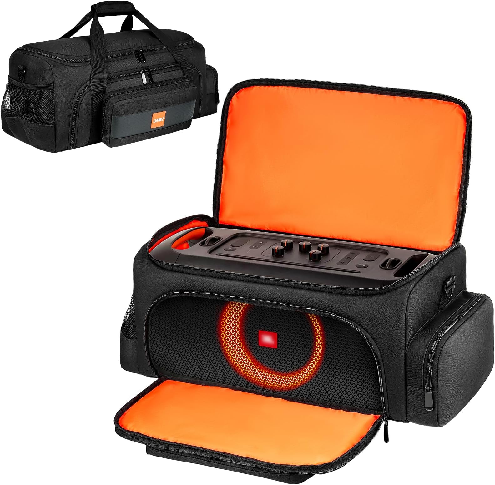 Carrying Case Compatible with JBL PartyBox On The Go Speaker,Travel Storage Tote Bag Fits for JBL PartyBox On-The-Go Essential Protable Party Speaker and Accessories(Case Only,No Shoulder Strap)
