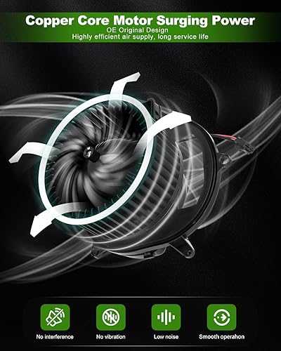 Vista 1169 de SCITOO 700188 Reemplazo del motor del ventilador HVAC con jaula de ventilador para Toyota Tacoma 2005-2015, reemplazo OE - 87103-04043, 87103-04044