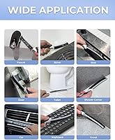 Vista 8 de Cepillos de limpieza de grietas, cepillo de limpieza para espacios pequeños difíciles de alcanzar, artículos esenciales para el hogar, suministros