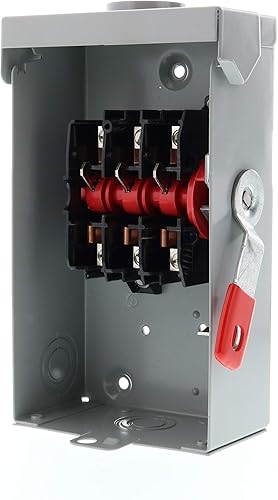 Miniatura 2 de Siemens GNF322RA - Interruptor de seguridad de 60 amperios, 3 polos, 240 V de servicio general, serie compacta, no fusible, exterior