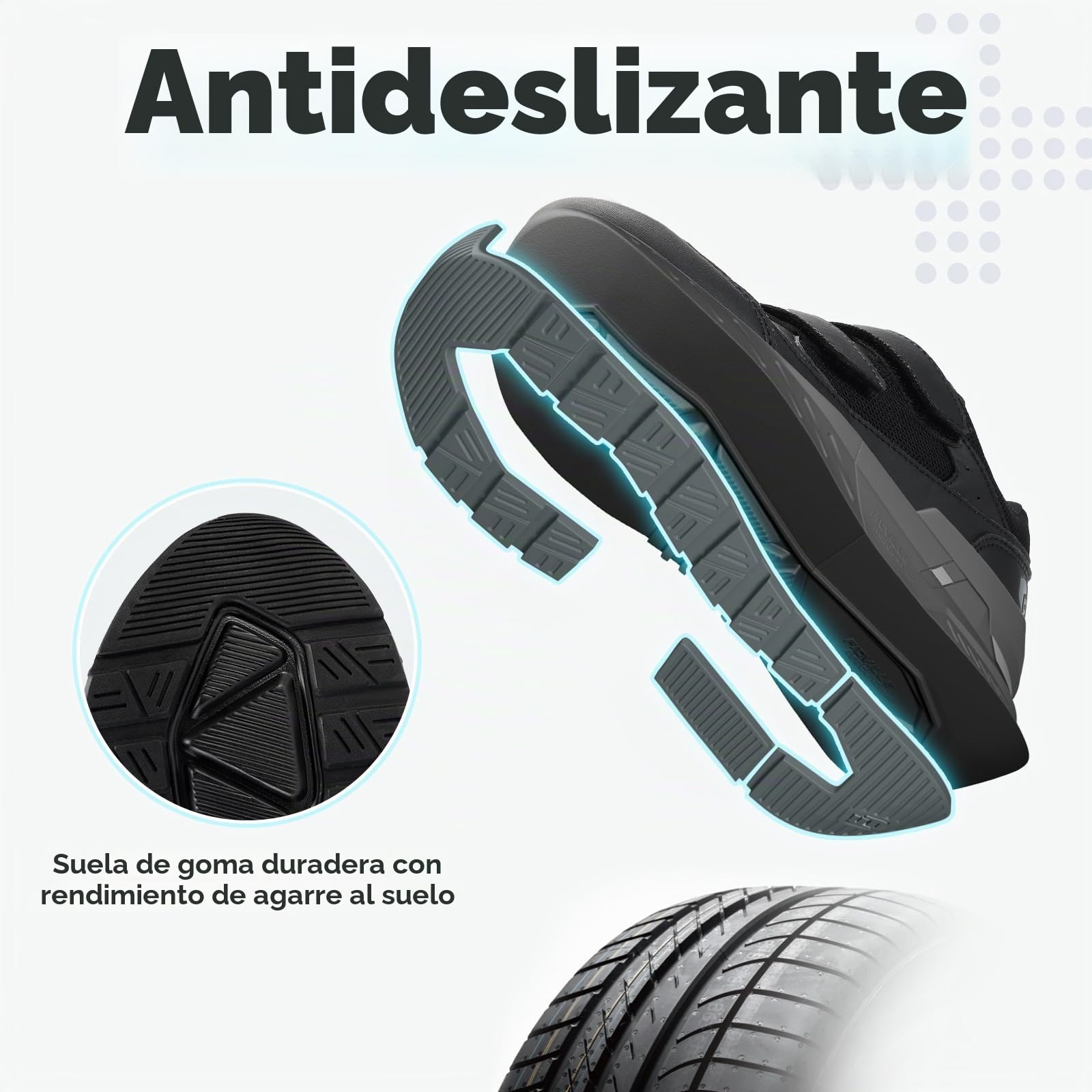 FitVille Zapatillas Deportivas Hombre Extra Ancho Zapatos Caminar Comodos Calzado Casual Antideslizantes
