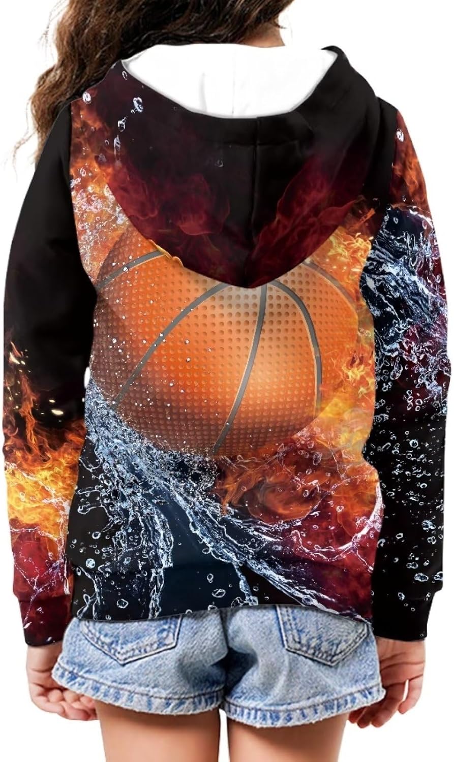 Soft Loose Fit Boys Animal Print Zip Up Hoodies with Pockets Comfort Hooded Jacket - Image 6