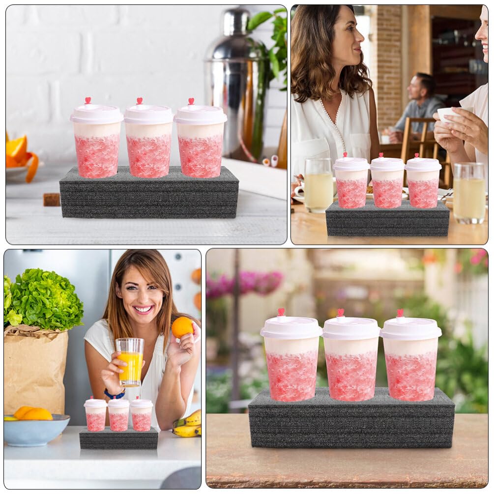 Lot de 3 porte-verres en mousse pour porte-verres - Peut contenir jusqu'à 8 pièces - Pour camping, camping-car, caravane, bateau