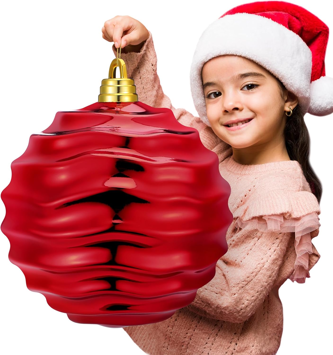 Poen 12 Inch Jumbo Christmas Ball Ornament UV Resistant