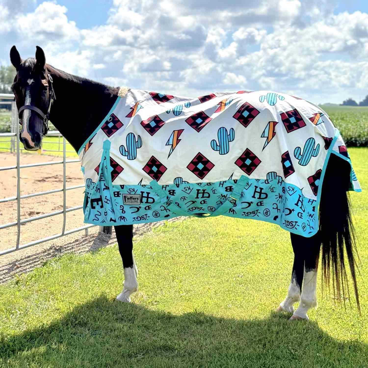 Jeffers Economy Plus Turnout Blanket with Standard Neck for Horses, 66" - 1200 Denier Waterproof Shell, 240g Polyfill Insulation - Breathable Weatherproof & Warm Equine Blankets – The Avarie
