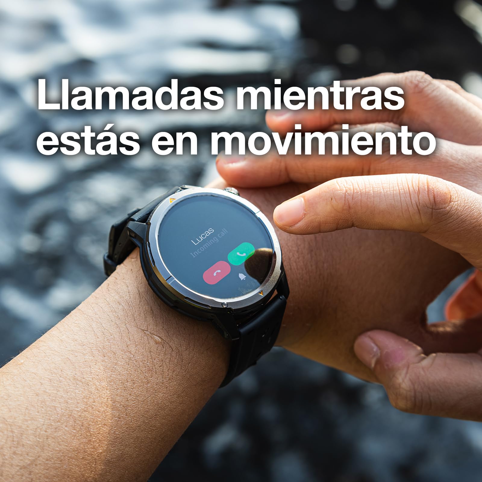 AGM Legion 2026 Smartwatch Hombre Mujer con GPS, Pantalla AMOLED 1,43", Reloj Deportivo, 5ATM Impermeable, Monitor de Fitness con Llamadas, Correa Magnética