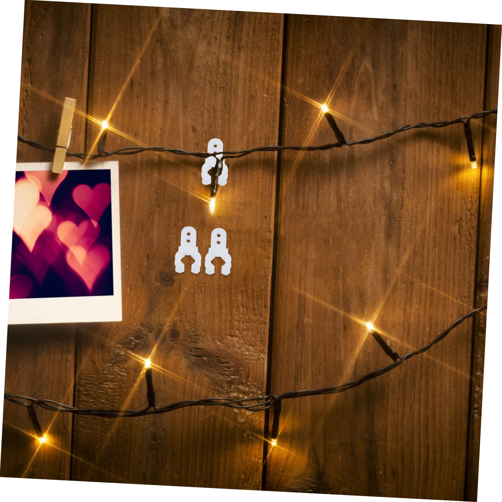 IWOWHERO 30Pcs LED Rope Light Clips Mounting Holders for Neon Strip Lights Easy Installation for Outdoor Event Decoration Clips